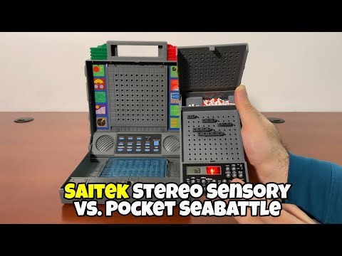 Saitek Stereo Sensory vs. Pocket Seabattle Game 👉 Gadgetify