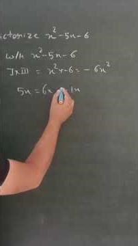 Splitting the middle term solving Quadratic equations or factorization of quadratic trinomial