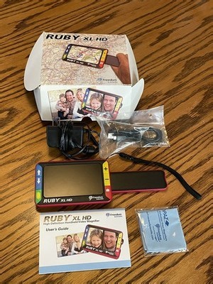 Freedom Scientific RUBY XL HD Handheld Video Magnifier Low Vision Aid Case/Box | eBay