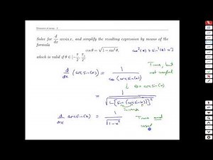 Topic 4-7 Derivative of arcsin