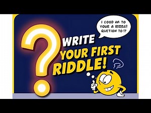 Creative Writing : Writing your first riddle is just few seconds away - Episode 7