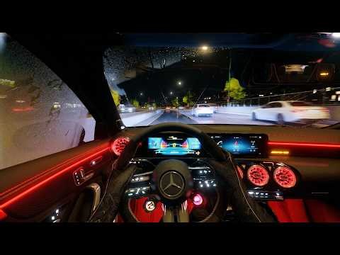 This Mercedes-AMG A45 S Feels Too Real at Night | Assetto Corsa 4K
