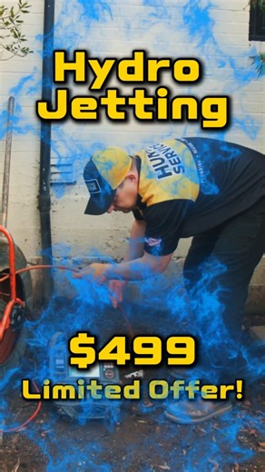 Hunt's Services on Instagram: "Clogged drains slowing you down? It’s time for the big guns 💪 Hydro Jetting blasts away years of buildup, grease, and roots — restoring full flow like it’s brand new! 🌟 For a limited time, get $499 Hydro Jetting with Hunt’s Services. 🚿 Call or book online today! #HuntsServices #HomeServices #HydroJetting #PlumbingServices #CleanPipes #DrainService #RainySeason"
