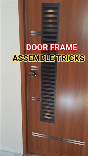 Door frame assemble tricks #youtubeshorts #doors #homedecor #youtubeshorts #interiordesign