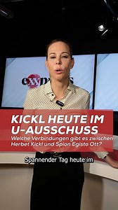 Kickl heute im U-Ausschuss! Welche Verbindungen gibt es zwischen Herbet Kickl und Spion Egisto Ott? #Kickl #politik #U-Auschschuss | exxpress.at