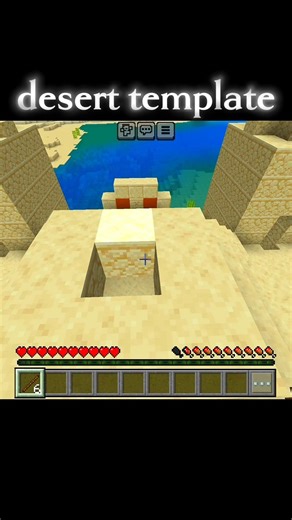 desert template haus #shorts #shortvideo #minecraft
