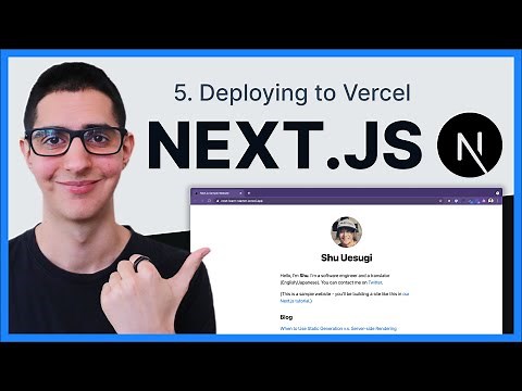 Deploying Your Website with Vercel – Learn Next.js Tutorial Series