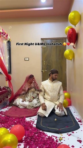Starting Our Marriage with Allah's Blessings | First Night Namaz #nikah #couple #wedding #ytshorts