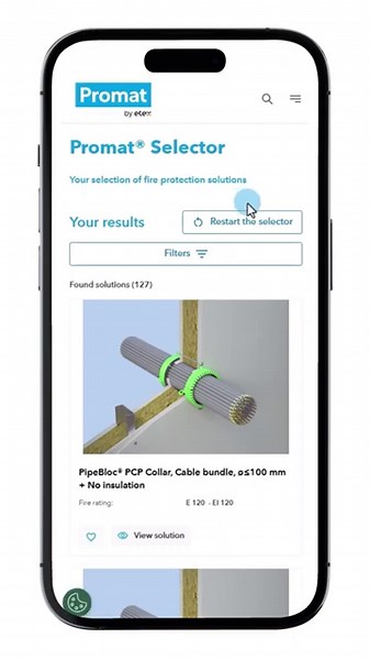 Promat Fire Stopping Selector - find the right firestopping products
