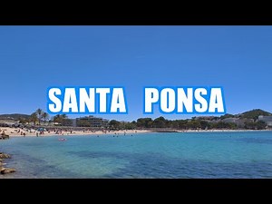 Santa Ponsa Mallorca 🇪🇸 Walking tour ☀️ 4K HDR