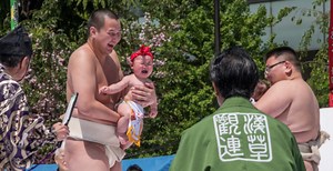 Contest where Sumo wrestlers make babies cry returns to Tokyo (VIDEO) | National