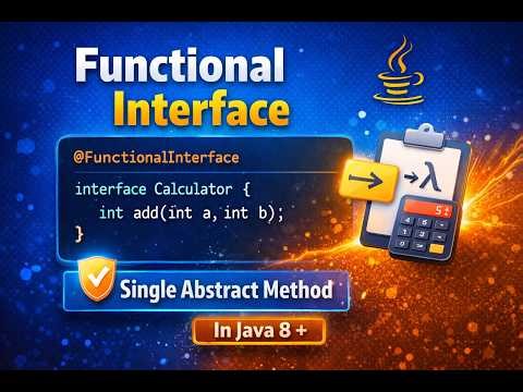 Functional Interface Java-8 Complete Details || Lambda Expression || Functional Programming