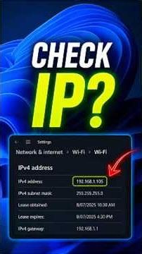 How to Check Your IP Address in Windows 11 (No CMD!)