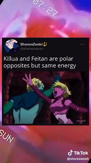 KILLUA VS FEITAN WHENN???😔🔥 #animefypシ #hxhkillua #hxhfeitan #fypシ