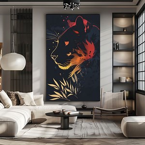 Animals Silhouette in a Minimalist Style | Digital Art Print | Printable Art | Wall Art | AI Generated | Digital Download | Home Deco - Etsy Canada