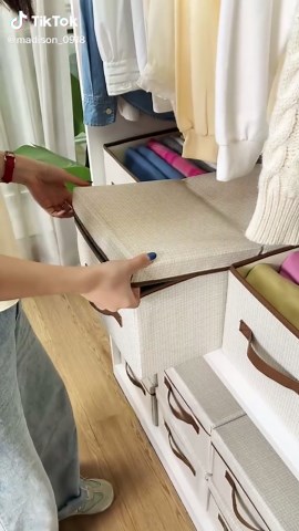 Tired of the mess? These 3 storage boxes keep everything neat and organized 🧺✨ Perfect for closet, bedroom, and more! #homeorganization #storagehacks #tiktokmademebuyit #closetgoals #smallspacesolutions #declutteryourhome #tiktokshop #viralfinds #organizationideas #storagebox