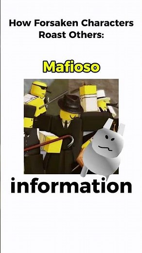 How forsaken characters roast others #roblox #forsaken #forsaken