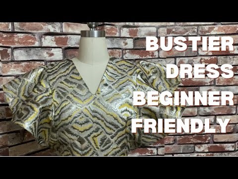 DIY Bustier Dress Pattern Drafting STEP BY STEP | BEGINNER FRIENDLY