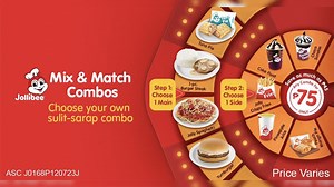You can now 'Mix and Match' Jollibee combos