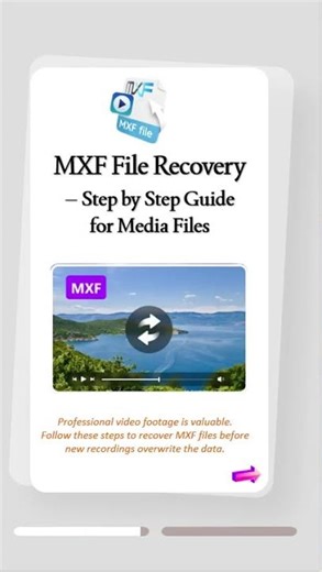 🎬 Recover Lost MXF Video Files (Pro Footage Rescue!)#mxf #videorecovery