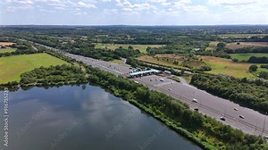 M6 Motorway Toll With Vehicles Paying to use the M6 Bypass