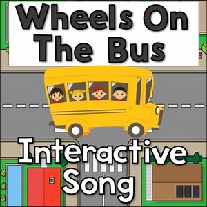 Wheels On The Bus- Interactive Song Boom Cards