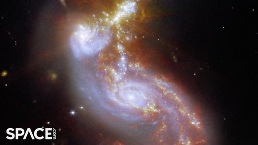 4K Galaxy Merger Seen From The James Webb Space Telescope