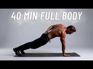 40 Min Full Body Workout - Build Muscle & Burn Fat At Home (No Equipment + No Jumping)