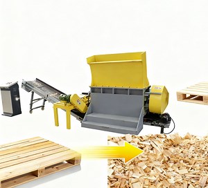 [Hot Item] High Efficiency Wood Pallet Crusher Waste Wooden Pallet Shredder