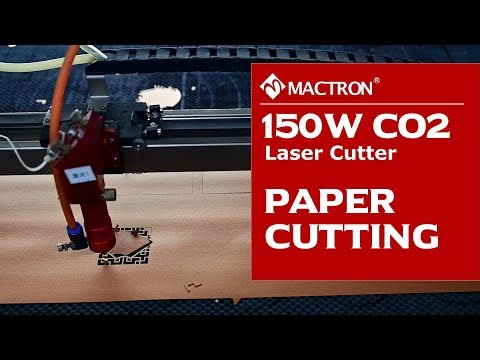 Mactron Laser | Paper Cutting with 150W CO2 Laser Cutting Machine