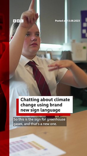 How is British Sign Language adapting to climate change? #BSL #BritishSignLanguage #SignLanguage #ClimateChange #Deaf #DeafTikTok #BBCNews