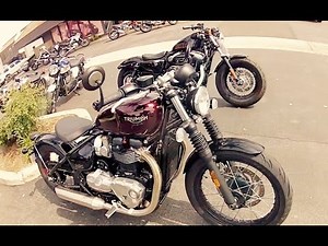 Triumph Bobber vs Harley 48 1200