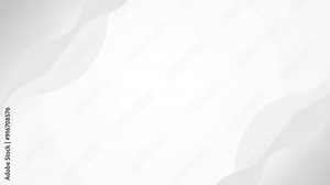 white abstract background footage video with animated wave and futuristic style monochrome color use for content presentation and web banner