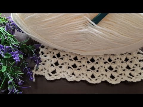 👉 This crochet lace pattern is so easy that anyone can make it! #beginners