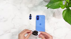 CloudValley for iPhone 16 /iPhone 16 Plus Camera Lens Protector, [AR+AF 98% Transmittance] [Full Coverage] Ultra-HD Tempered Glass Cover, Metal Lens Screen Protective,White