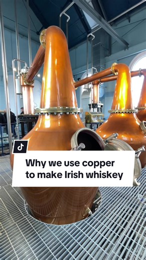 Did you know that copper pot stills are used in whiskey making because copper has several properties that improve the distillation process? Purification: Copper interacts with the alcohol vapors and removes sulfur compounds, which can cause unpleasant flavors in the whiskey. This helps produce a cleaner and more refined spirit. Heat Conductivity: Copper is an excellent conductor of heat, which allows for an even distribution of heat during the distillation process. This helps to prevent scorchin
