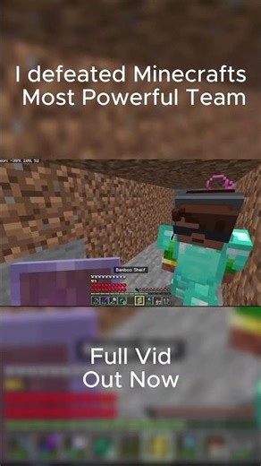 I Defeated Minecraft's Most Powerful Team #minecraft #dreamsmp #unstableuniverse