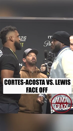 Waldo Cortes-Acosta vs. Derrick Lewis Presser Face off for UFC 324 #derricklewis #ufc