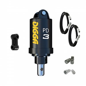 Digga PDH3 Auger Drive with HALO for Mini Excavators up to 4T