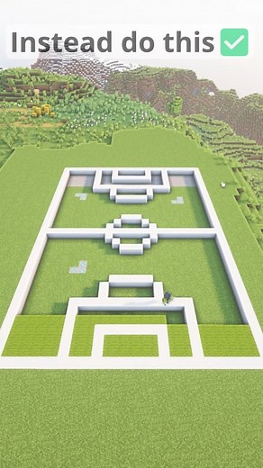 Helli Frosti on Instagram: "Minecraft Fully Working Football Court😱 #reels #minecraft #minecraftbuilds"