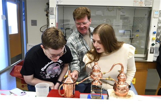 Science meets spirits as students learn how to distill liquor