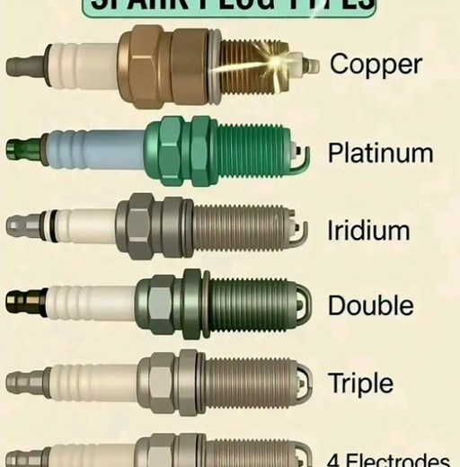 Spark plugs Different Types By Materials And Design #shorts