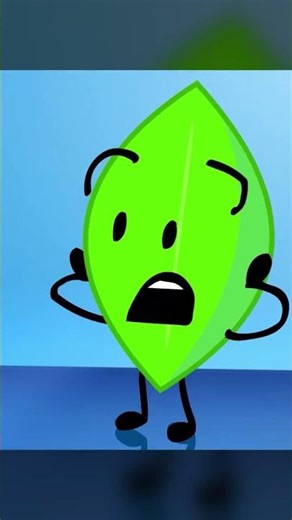 blocky makes leafy and pen DISAPPEAR... #shorts #bfdi
