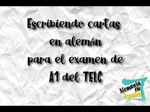 Tercera Parte. Tips examen de aleman A1 Brief/ Schreiben