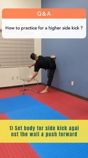 2.6K views · 1.2K reactions | How to practice for a higher side kick...