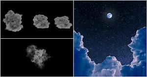 Moonlit Clouds Simulation Made With Houdini