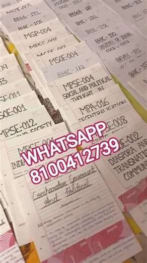 IGNOU HANDWRITTEN ASSIGNMENT #ignouassignment