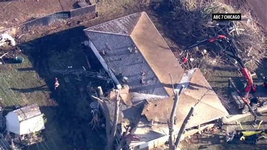 Tornadoes kill 2 in northwestern Indiana and raze buildings in Kankakee, Illinois
