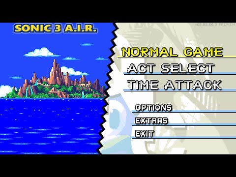 Sonic 3 A.I.R. - Menu