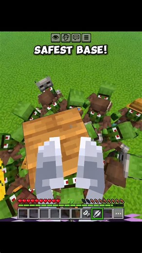 Minecraft Safest Base 🤯#minecraft #shorts